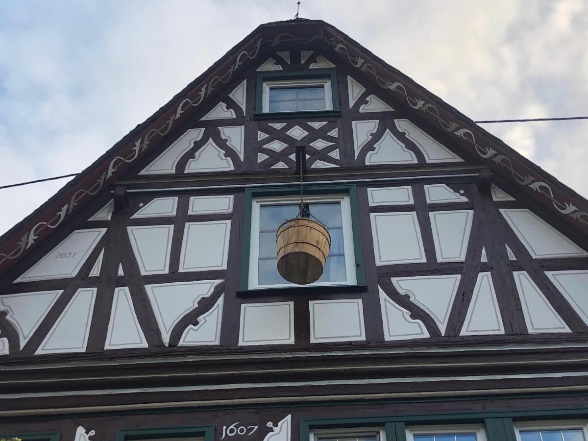Schoene Ferienwohnung Gewoelbekeller Fachwerkhaus باشاراش المظهر الخارجي الصورة